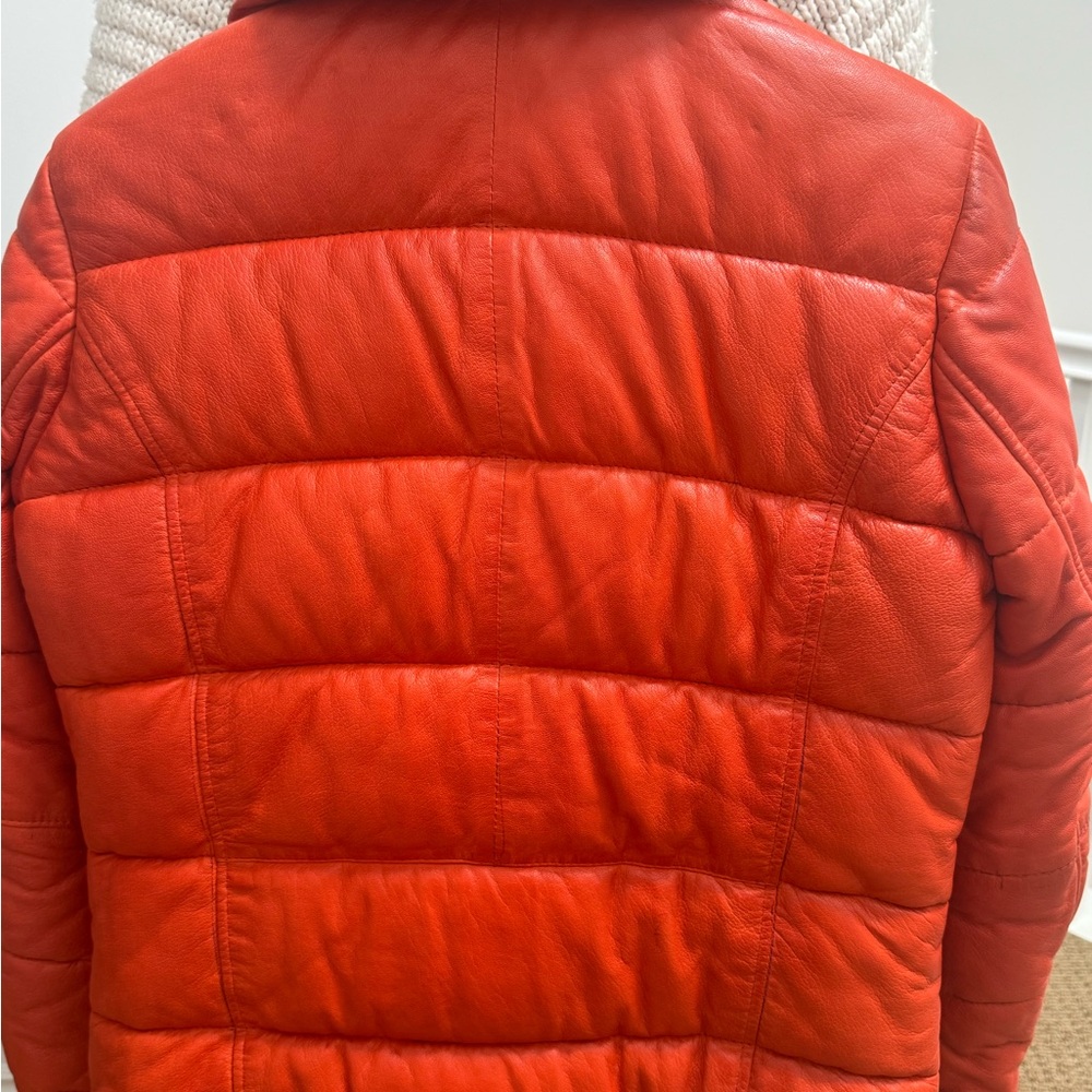 Mauritius Orange Leather Jacket - image 2